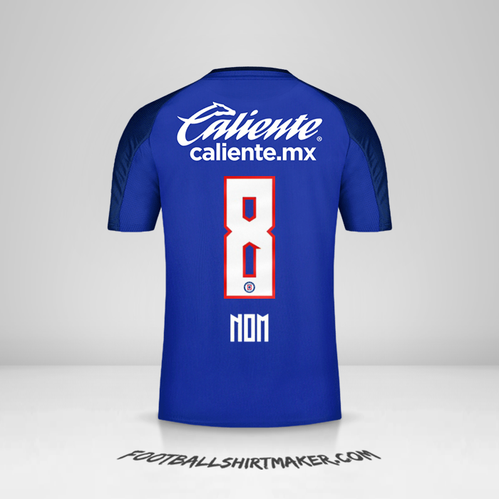 Maillot Cruz Azul 2019/20 -  nom - 8