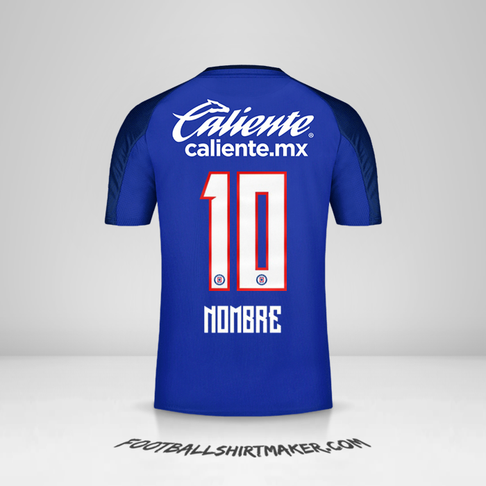 Jersey Cruz Azul 2019/20 -  nombre - 10