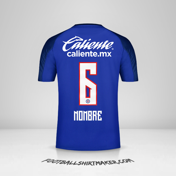 Jersey Cruz Azul 2019/20 -  nombre - 6