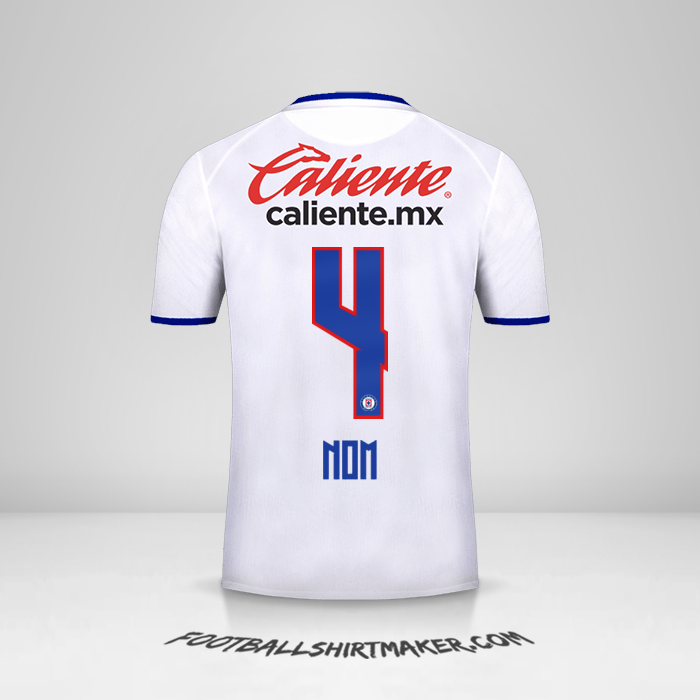 Maillot Cruz Azul 2019/20 Extérieur -  nom - 4