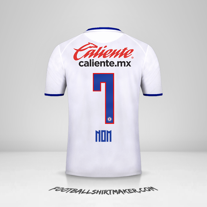Maillot Cruz Azul 2019/20 Extérieur -  nom - 7