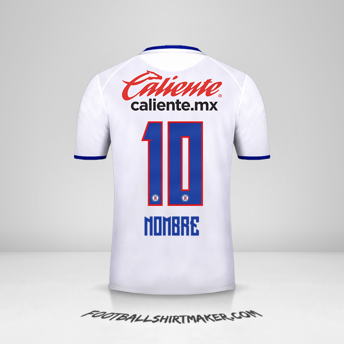 Jersey Cruz Azul 2019/20 Visita -  nombre - 10