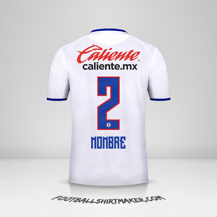 Jersey Cruz Azul 2019/20 Visita -  nombre - 2