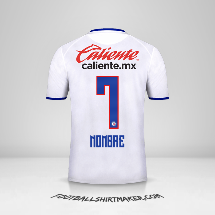 Jersey Cruz Azul 2019/20 Visita -  nombre - 7