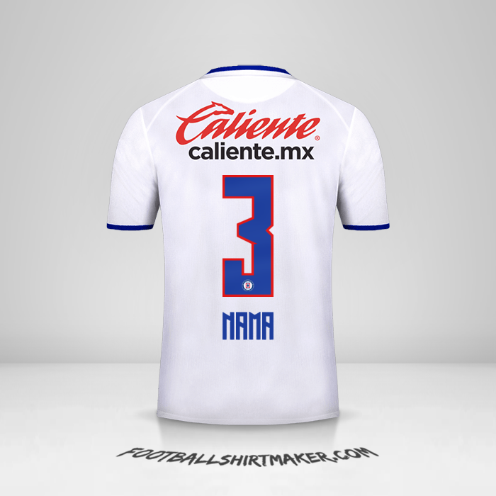 Jersey Cruz Azul 2019/20 Alternatif -  nama - 3