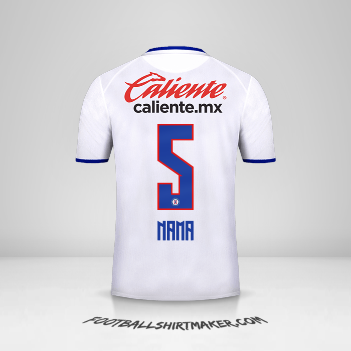 Jersey Cruz Azul 2019/20 Alternatif -  nama - 5
