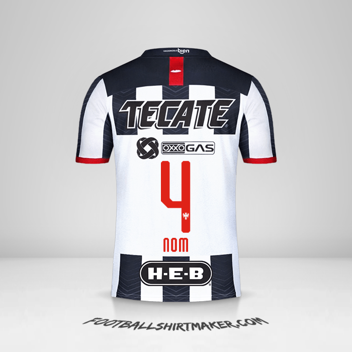 Maillot Monterrey 2019/20 -  nom - 4