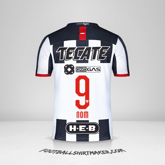 Maillot Monterrey 2019/20 -  nom - 9