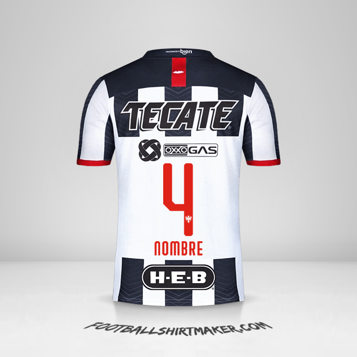 Jersey Monterrey 2019/20 -  nombre - 4