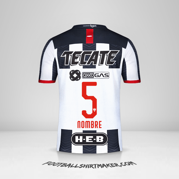 Camiseta Monterrey 2019/20 -  nombre - 5