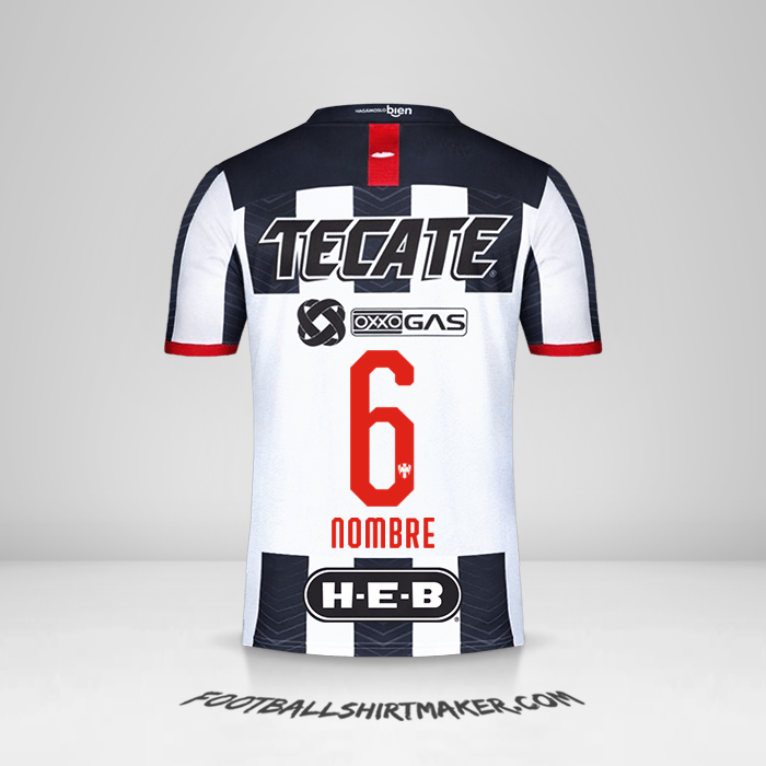 Jersey Monterrey 2019/20 -  nombre - 6