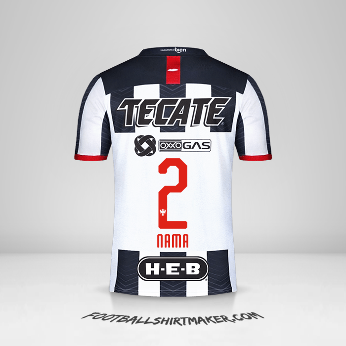 Jersey Monterrey 2019/20 -  nama - 2