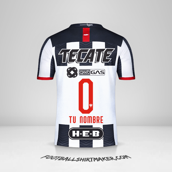 Camiseta Monterrey 2019/20 -  tu nombre - 0
