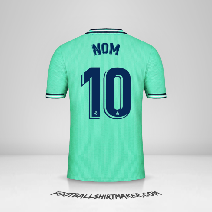 Maillot Real Madrid CF 2019/20 Troisième -  nom - 10