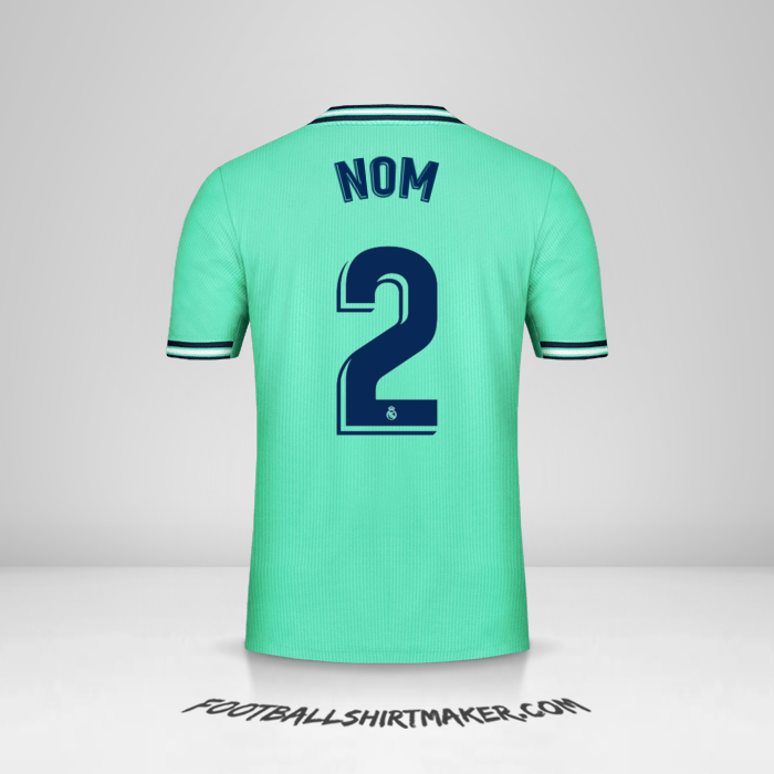 Maillot Real Madrid CF 2019/20 Troisième -  nom - 2