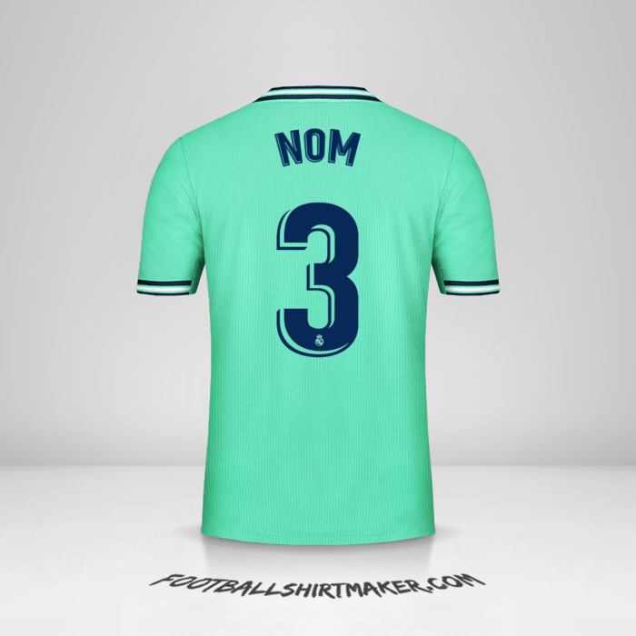 Maillot Real Madrid CF 2019/20 Troisième -  nom - 3