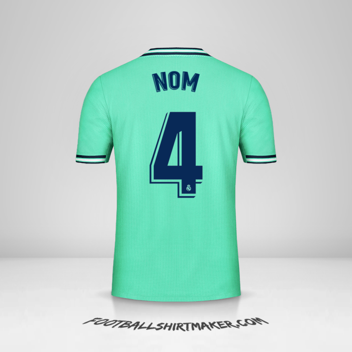Maillot Real Madrid CF 2019/20 Troisième -  nom - 4