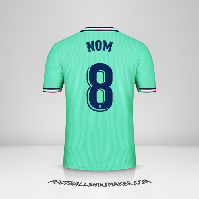 Maillot Real Madrid CF 2019/20 Troisième -  nom - 8
