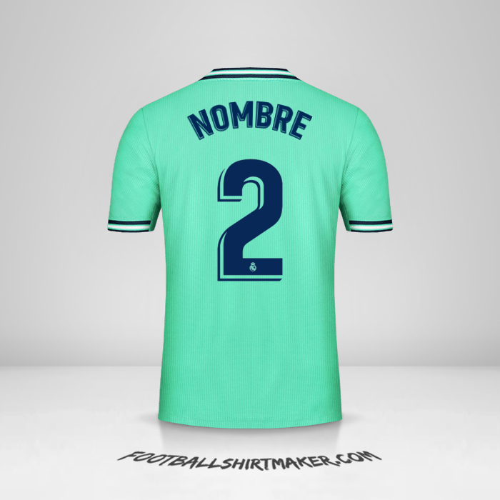 Camiseta Real Madrid CF 2019/20 Tercera -  nombre - 2