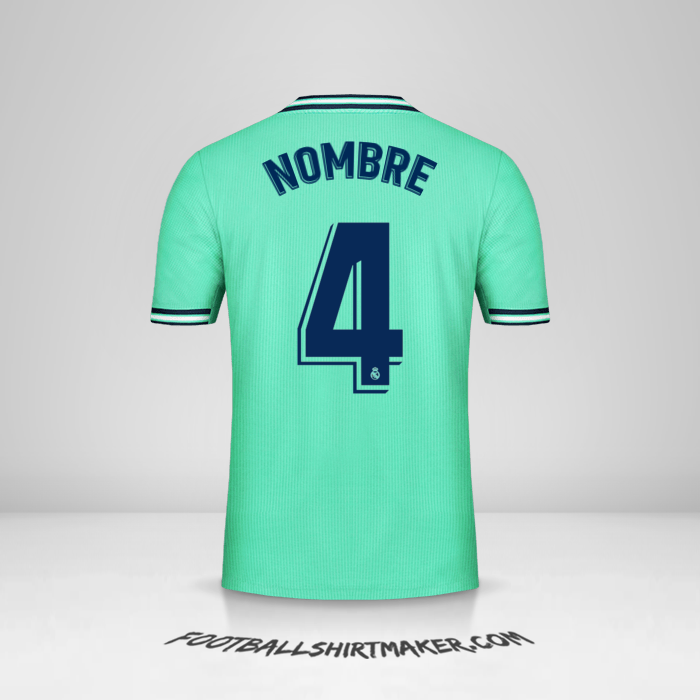 Jersey Real Madrid CF 2019/20 Tercera -  nombre - 4