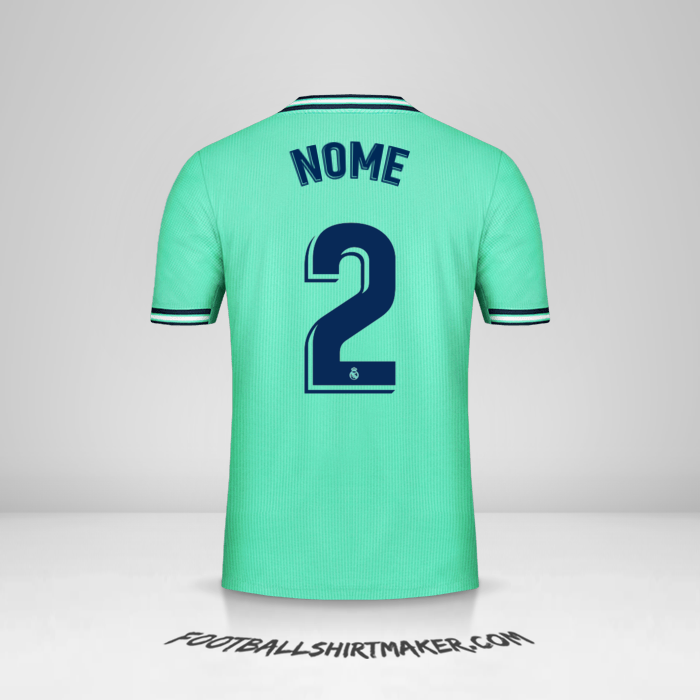 Camisola Real Madrid CF 2019/20 Terceira -  nome - 2