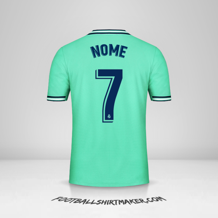 Camisola Real Madrid CF 2019/20 Terceira -  nome - 7