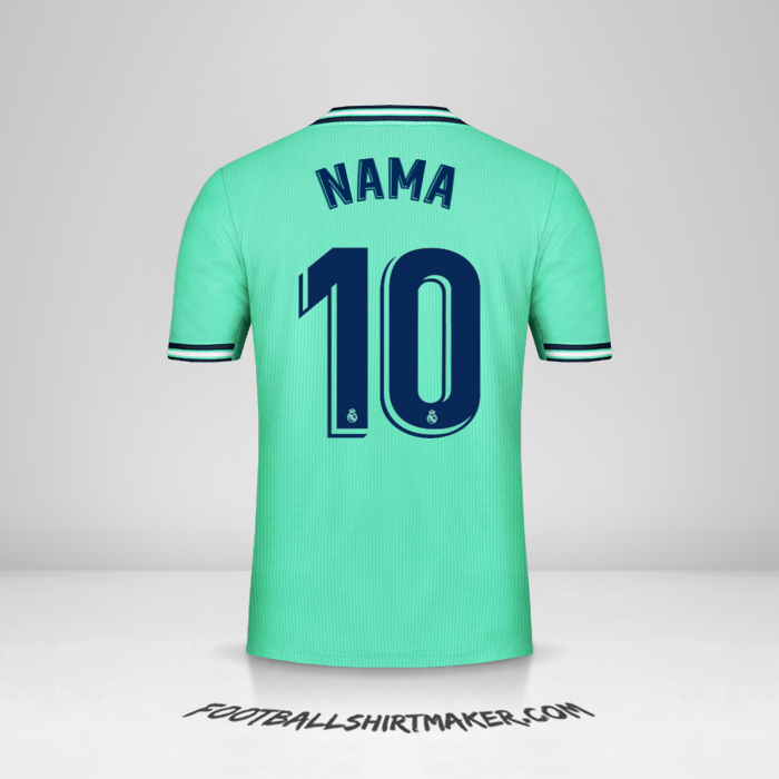 Jersey Real Madrid CF 2019/20 Ketiga -  nama - 10