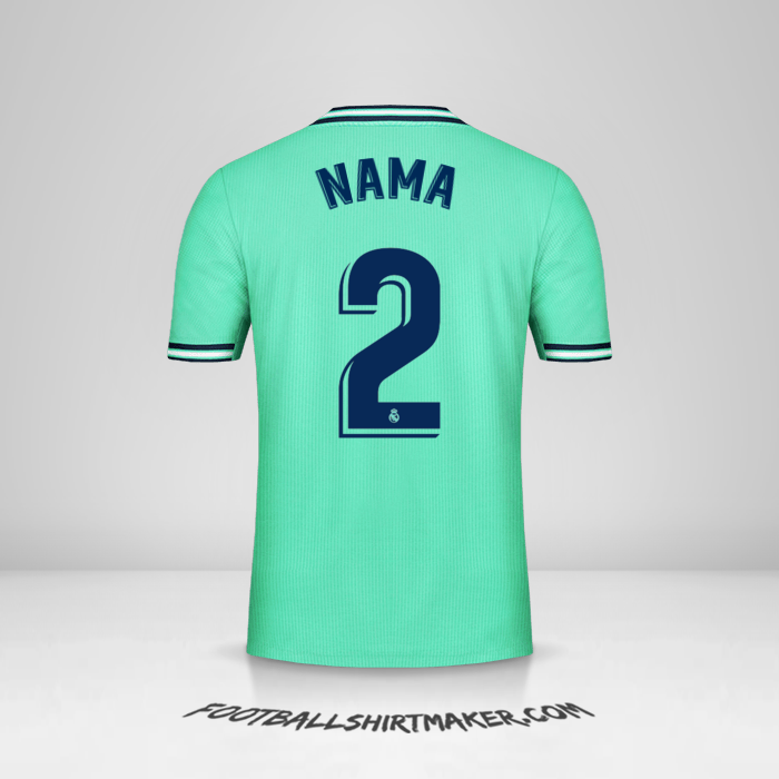 Jersey Real Madrid CF 2019/20 Ketiga -  nama - 2