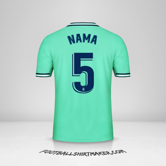Jersey Real Madrid CF 2019/20 Ketiga -  nama - 5