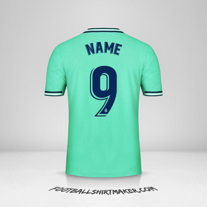 Jersey Real Madrid CF 2019/20 Third -  name - 9