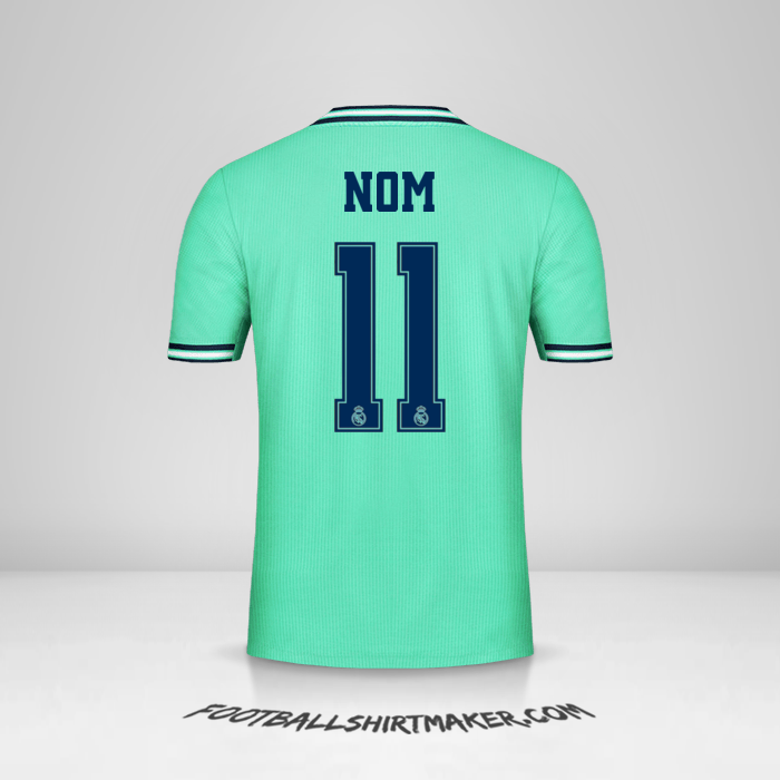 Maillot Real Madrid CF Cup 2019/20 Troisième -  nom - 11