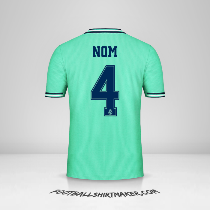 Maillot Real Madrid CF Cup 2019/20 Troisième -  nom - 4