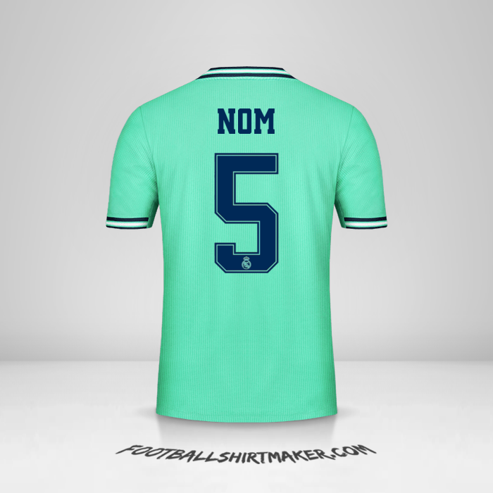 Maillot Real Madrid CF Cup 2019/20 Troisième -  nom - 5