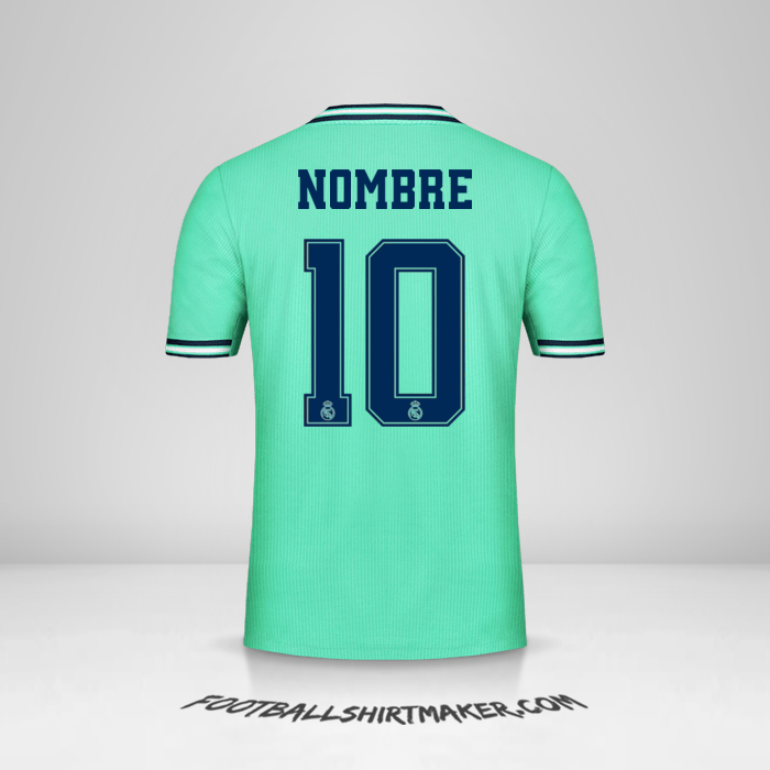 Jersey Real Madrid CF Cup 2019/20 Tercera -  nombre - 10