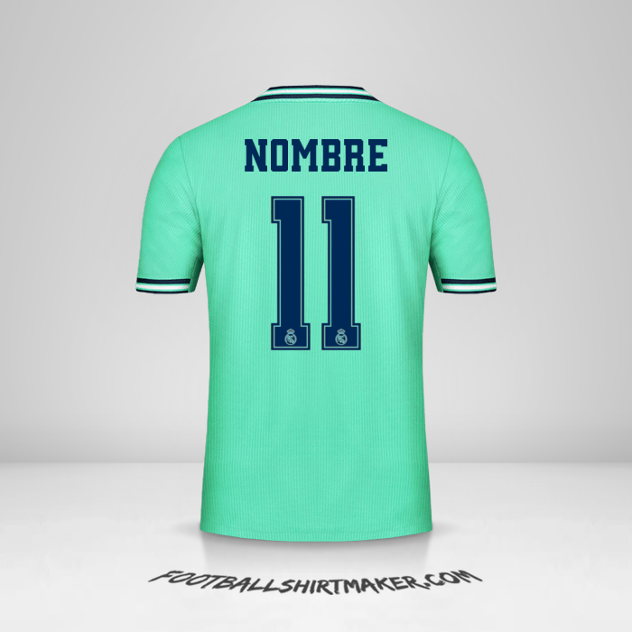 Jersey Real Madrid CF Cup 2019/20 Tercera -  nombre - 11