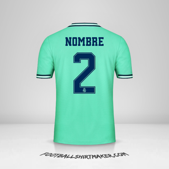 Jersey Real Madrid CF Cup 2019/20 Tercera -  nombre - 2