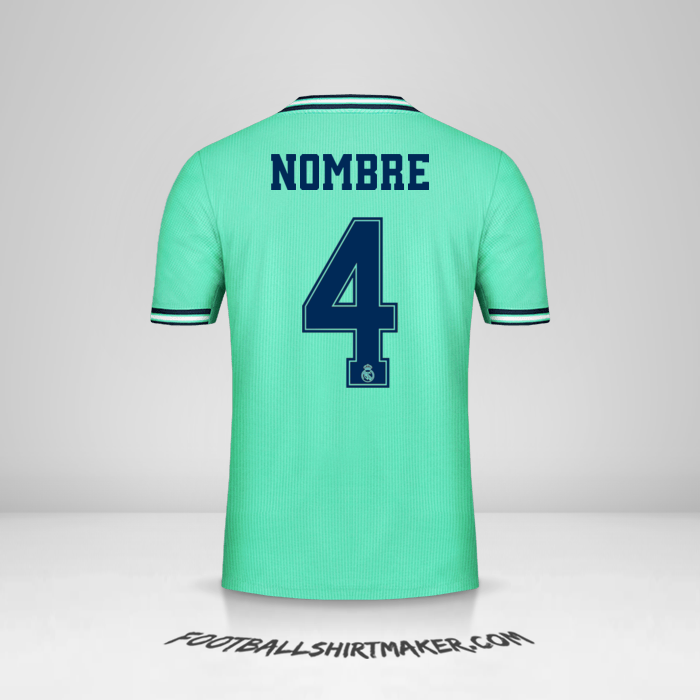 Jersey Real Madrid CF Cup 2019/20 Tercera -  nombre - 4