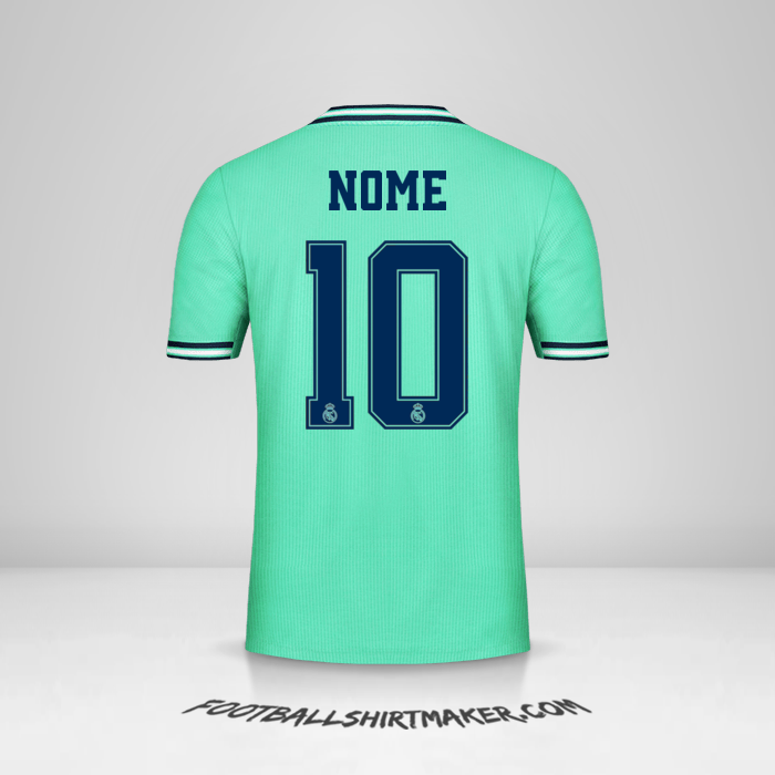 Camisa Real Madrid CF Cup 2019/20 Terceira -  nome - 10