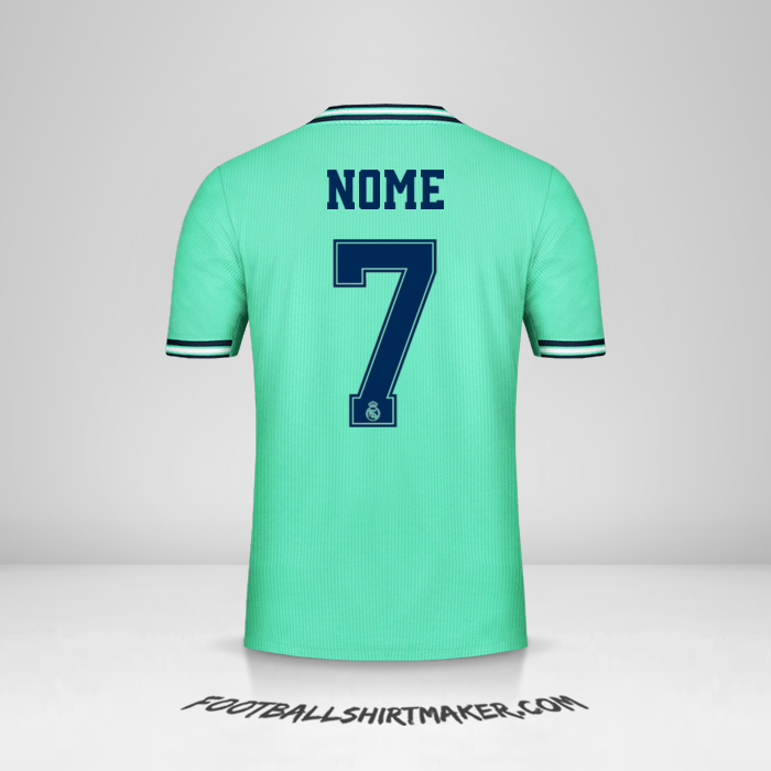 Camisa Real Madrid CF Cup 2019/20 Terceira -  nome - 7