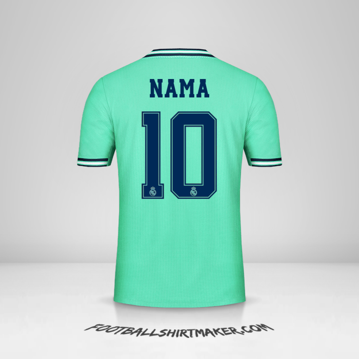 Jersey Real Madrid CF Cup 2019/20 Ketiga -  nama - 10