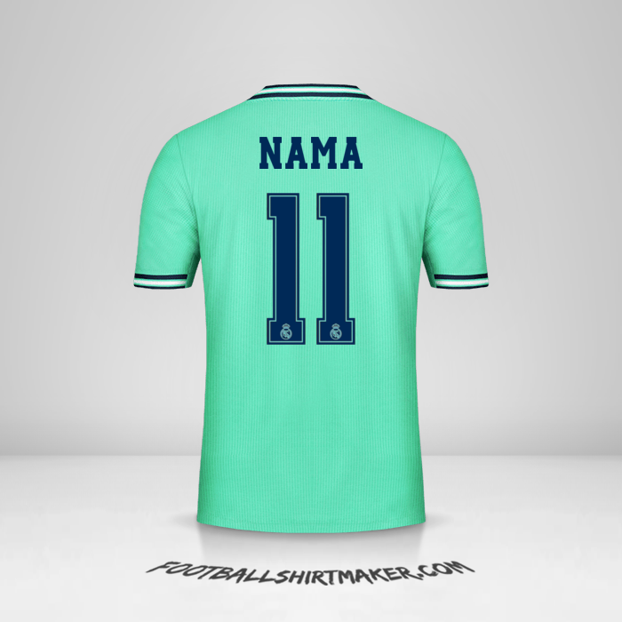 Jersey Real Madrid CF Cup 2019/20 Ketiga -  nama - 11