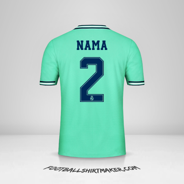 Jersey Real Madrid CF Cup 2019/20 Ketiga -  nama - 2