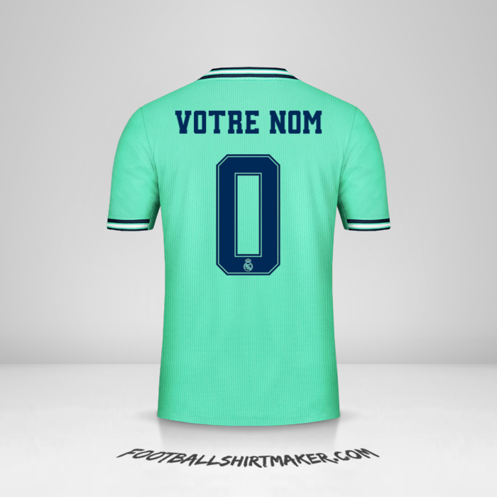Maillot Real Madrid CF 2019/20 Cup III -  votre nom - 0