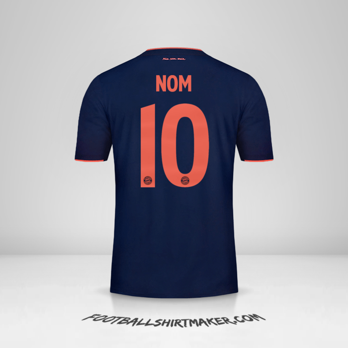 Maillot FC Bayern Munchen UCL 2019/20 -  nom - 10