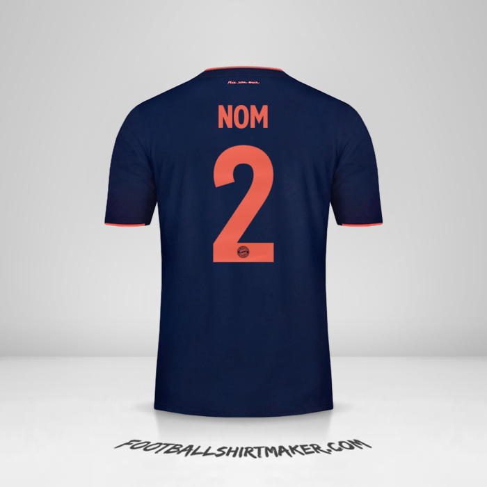 Maillot FC Bayern Munchen UCL 2019/20 -  nom - 2