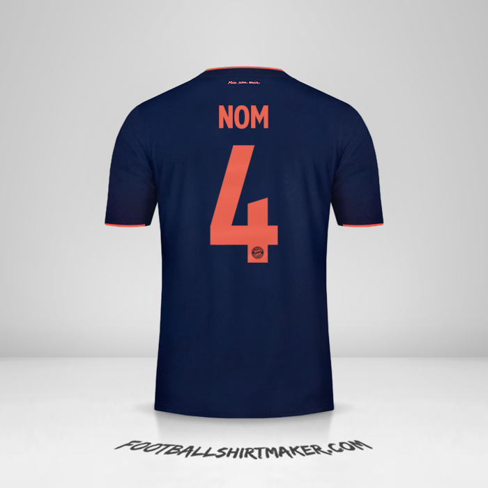 Maillot FC Bayern Munchen UCL 2019/20 -  nom - 4