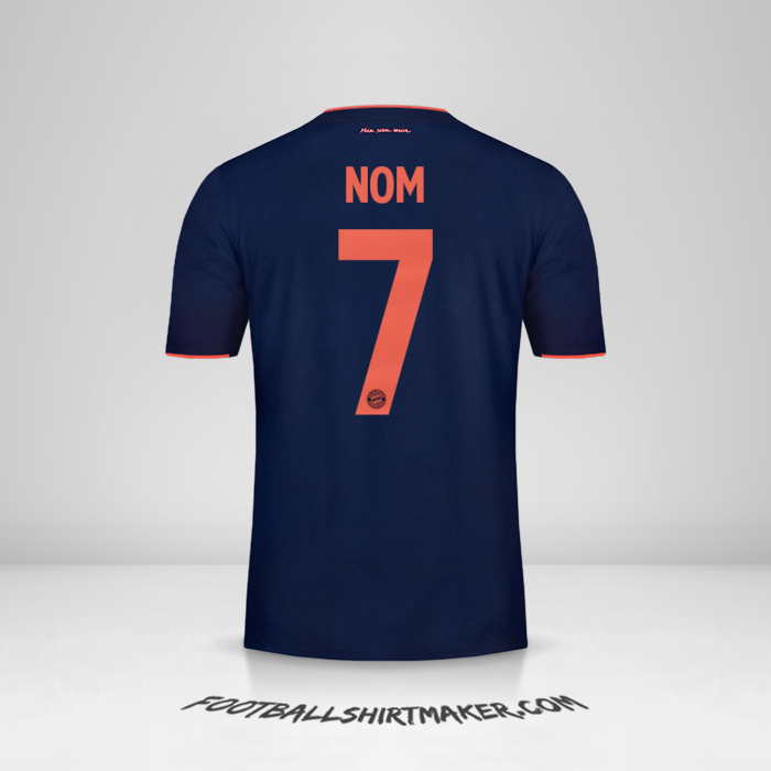 Maillot FC Bayern Munchen UCL 2019/20 -  nom - 7