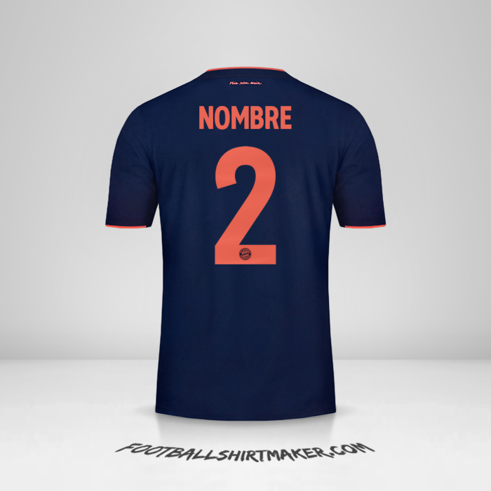 Jersey FC Bayern Munchen UCL 2019/20 -  nombre - 2