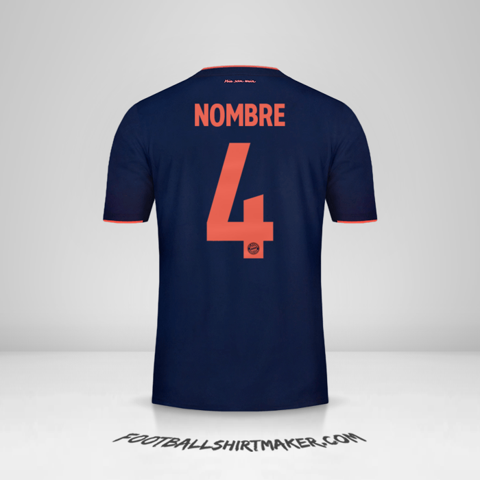 Jersey FC Bayern Munchen UCL 2019/20 -  nombre - 4