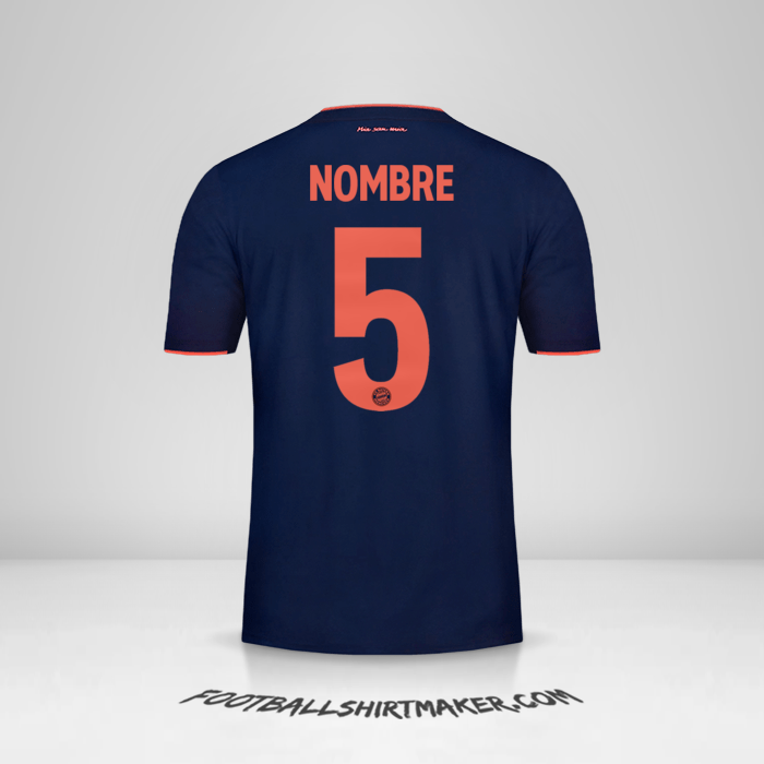 Jersey FC Bayern Munchen UCL 2019/20 -  nombre - 5